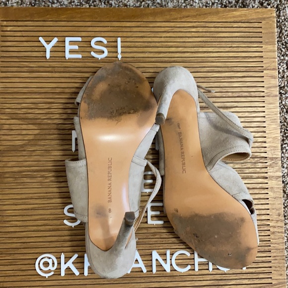 Suede Strappy Heels - Picture 6 of 6